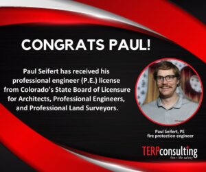 Paul Seifert Receives PE License in Colorado. The image shows a photo of Paul Seifert.
