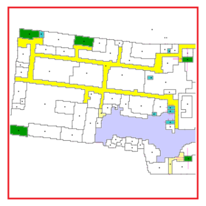 What is CONTAM? An image of a floor plan showing examples of a CONTAM report.