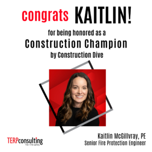 Kaitlin honored by Construction Dive. 