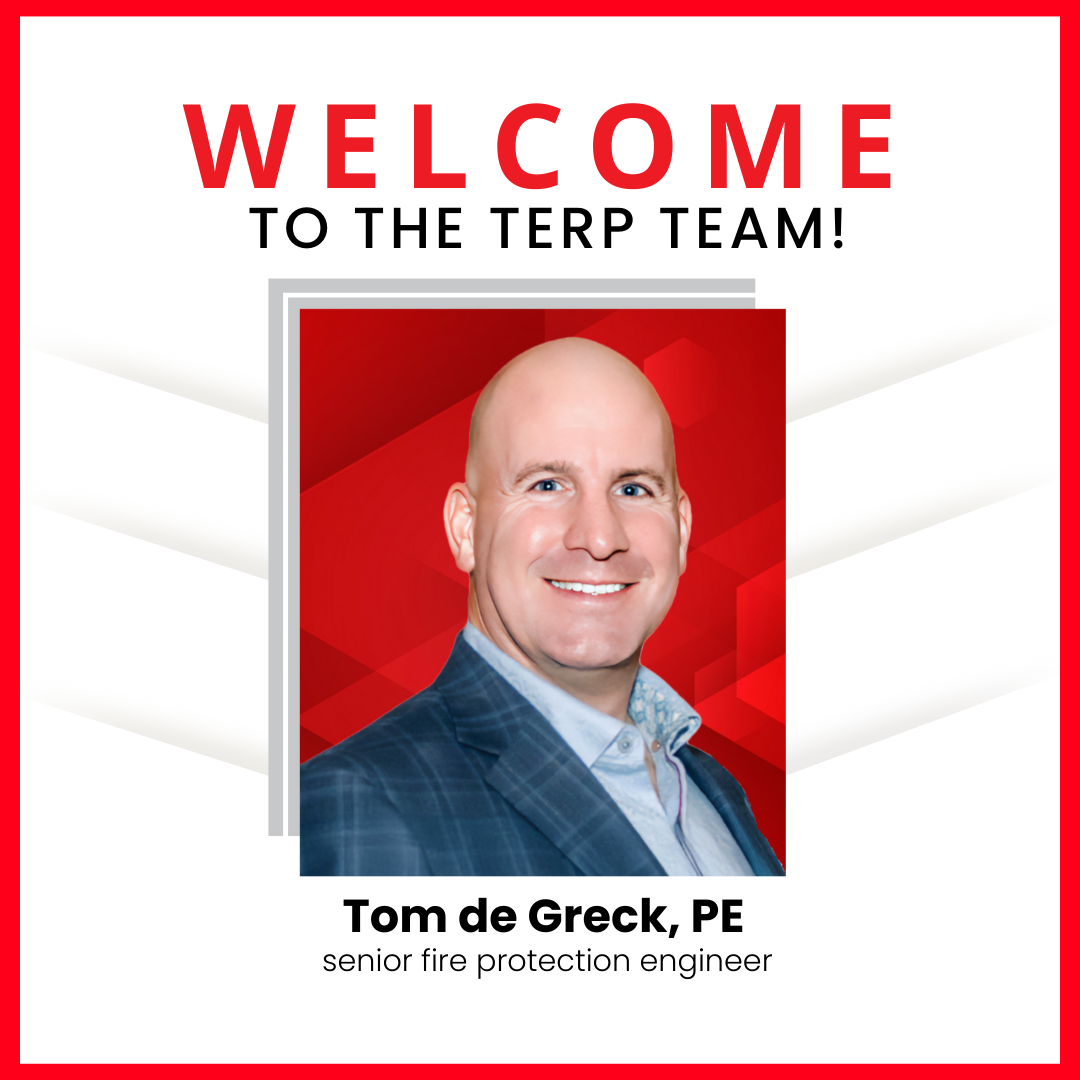 Tom de Greck joins TERPconsulting as a senior fire protection engineer