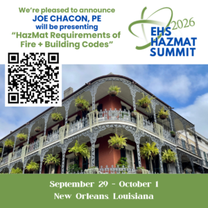 Joe Chacon to present at EHS Hazmat Summer in 2026.