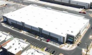Image of a Birds Eye view of Lithion Battery warehouse.